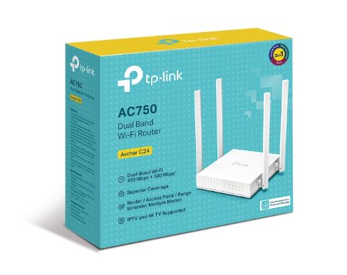 TP-LINK ROUTER ARCHER C24 AC750 (ARCHER C24 ES)