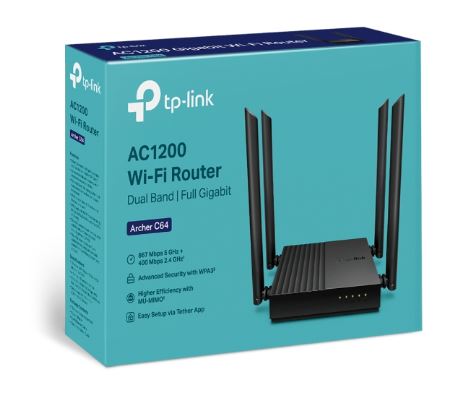 TP-LINK ROUTER ARCHER C64 AC1200 (ARCHERC64(US))