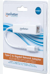 MANHATTAN ETHERNET ADAPTER USB TIPO C (507585)