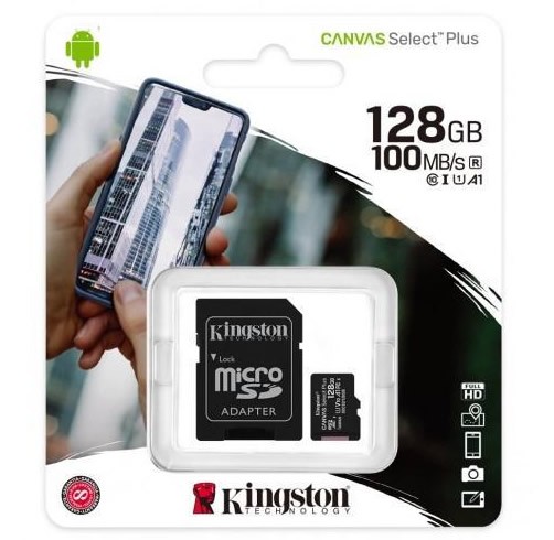 KINGSTON MICROSD 256GB CANVAS SELECT PLUS (CLASE 10)