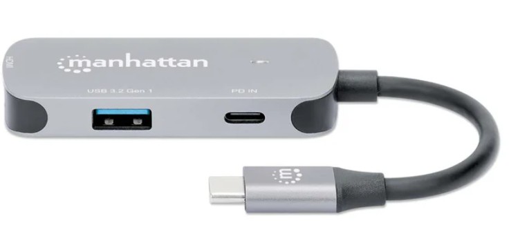 MANHATTAN DOCKING CONVERTER USB-C A USB-C/ HDMI/ USB (130707)