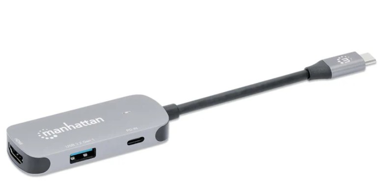 MANHATTAN DOCKING CONVERTER USB-C A USB-C/ HDMI/ USB (130707)