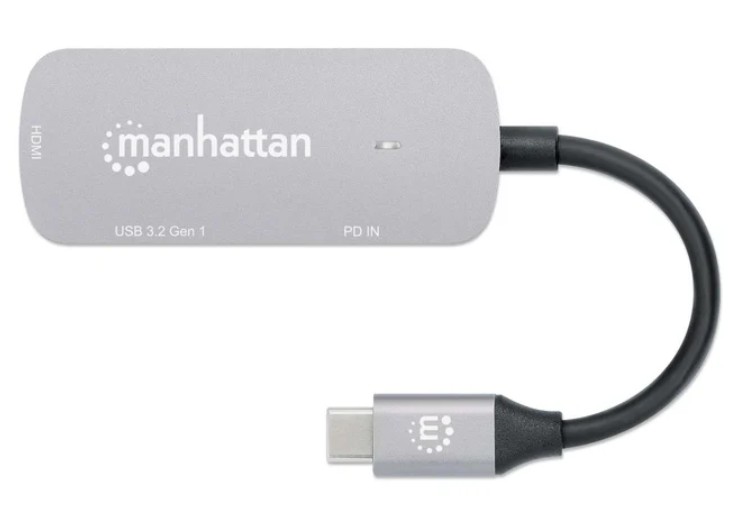 MANHATTAN DOCKING CONVERTER USB-C A USB-C/ HDMI/ USB (130707)