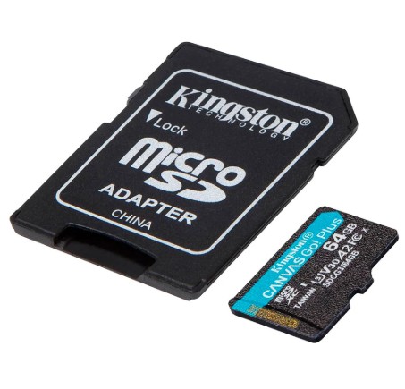 KINGSTON MICROSD 256GB CANVAS GO PLUS 4K (SDCG3/256GB)