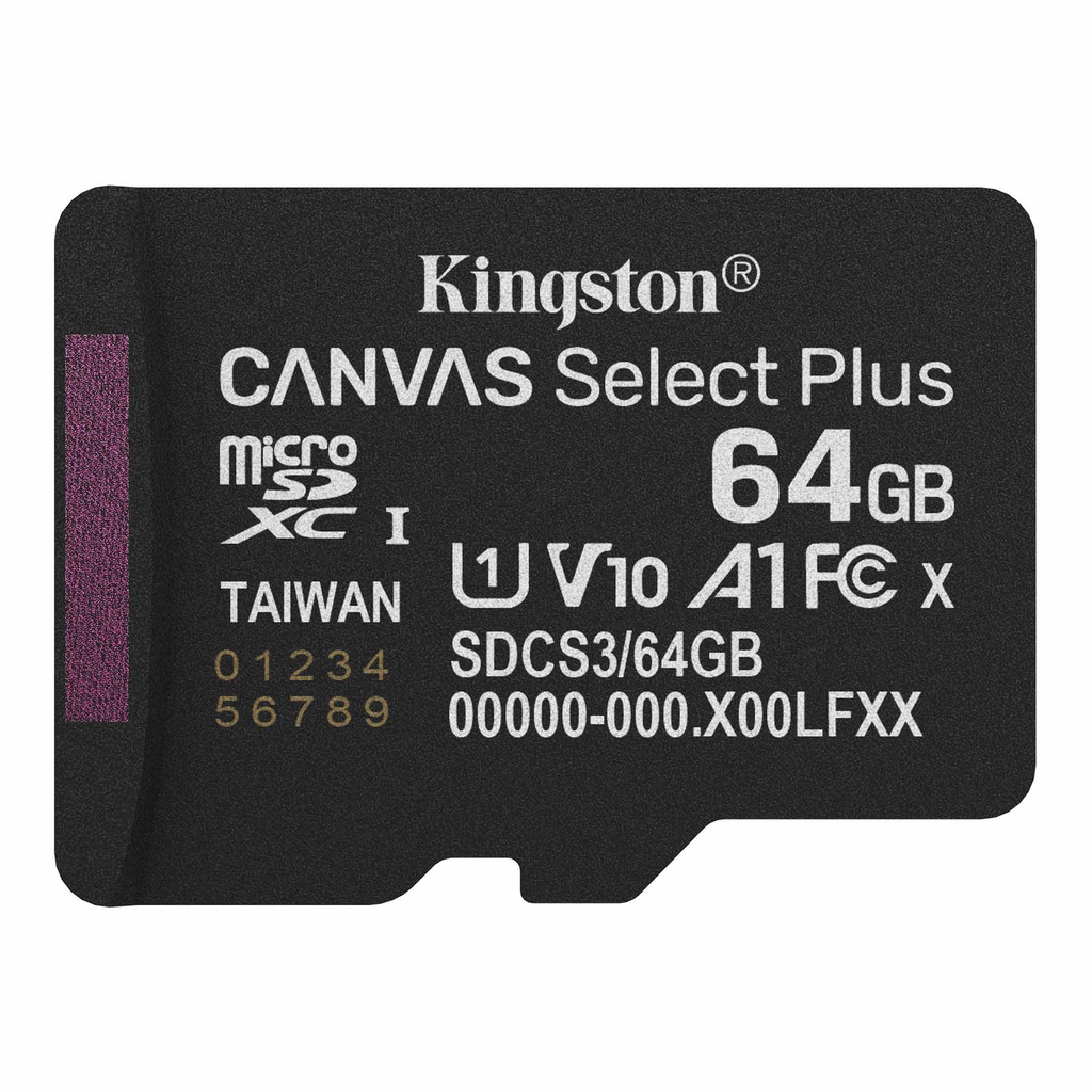 KINGSTON MICROSD 64GB CANVAS SELECT PLUS (SDCS3/64GB)