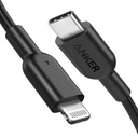 ANKER CABLE USB-C A LIGHTNING 1.8M NEGRO (A81B6H11)