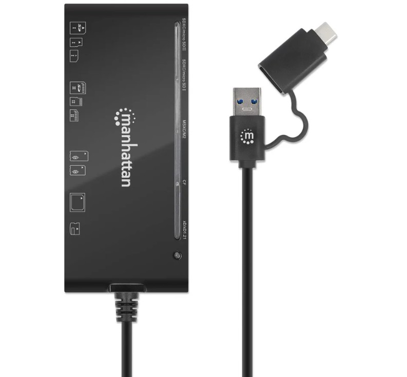 MANHATTAN LECTOR MEMORIA 7-EN-1 USB C/A (102605)
