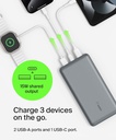 BELKIN POWER BANK USBA C 20K (BPB012BTGY)