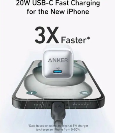 ANKER CARGADOR NANO USB-C 30W (A2337J21-1)