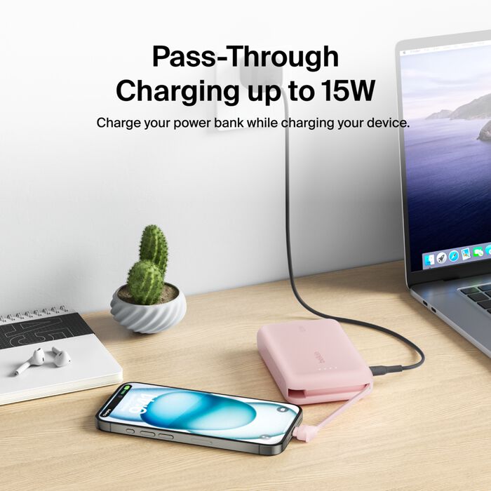BELKIN POWER BANK BOOSCHARGE 10K CON CABLE INTEGRADO NEGRO (BPB021FQPK)