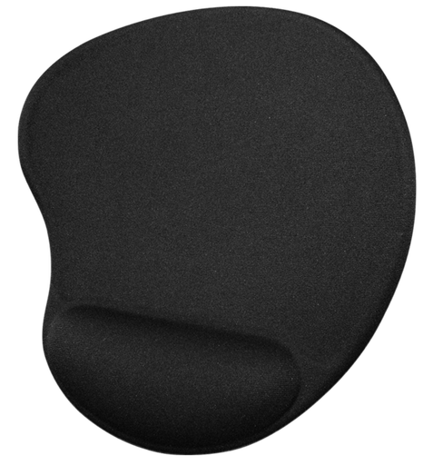 KLIPX ALFOMBRILLA CON SOPORTE ERGONOMICO PARA RATÓN NEGRO (KMP-100B)