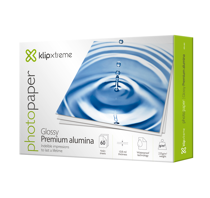 KLIPX PAPEL FOTOGRAFICO 4x6 GLOSSY 60HOJAS/235g/m2 (KPA-460)