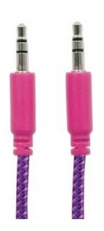 MANHATTAN CABLE AUX ROSADO/MORADO