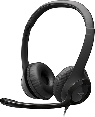 LOGITECH AURICULARES USB-A H390 NEGRO (981-000014)