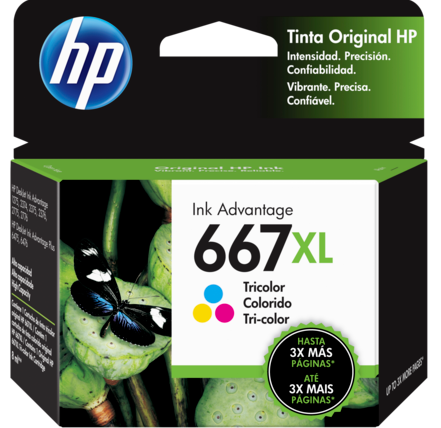 TINTA HP #667XL C (3YM80AL)