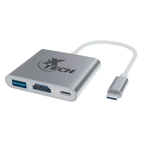 XTECH ADAP 3-1 USB TIPO C MULTI PUERTO (XTC-565)