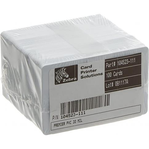 ZEBRA TARJETA DE PVC 500 UNIDADES (104523-1111)