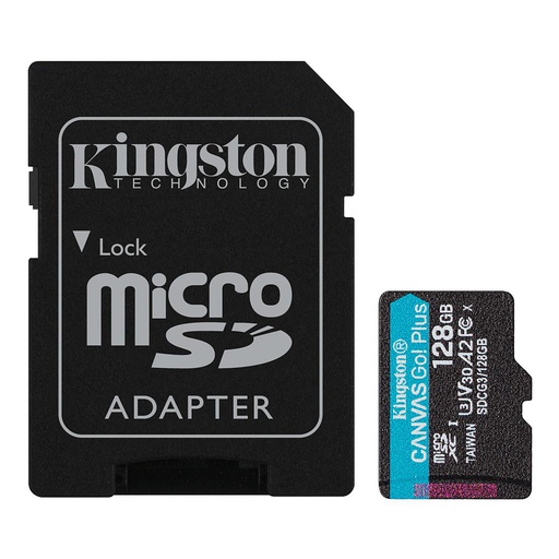 KINGSTON MICROSD 128GB 4K CANVAS GO PLUS (SDCG4/128GB)