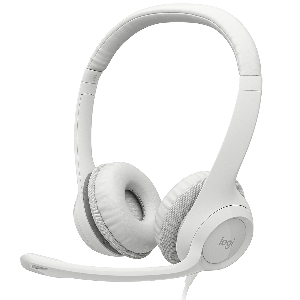 LOGITECH AURICULARES H390 BLANCO (981-001285)