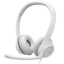 LOGITECH AURICULARES USB-A H390 BLANCO (981-001285)