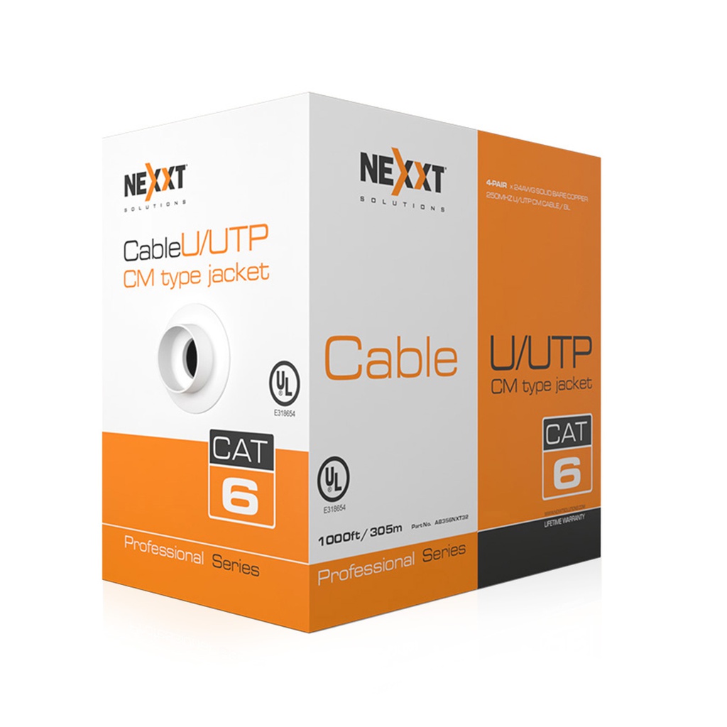 NEXXT CAJA CABLE UTP CAT6 AZUL 305M (AB356NXT32)
