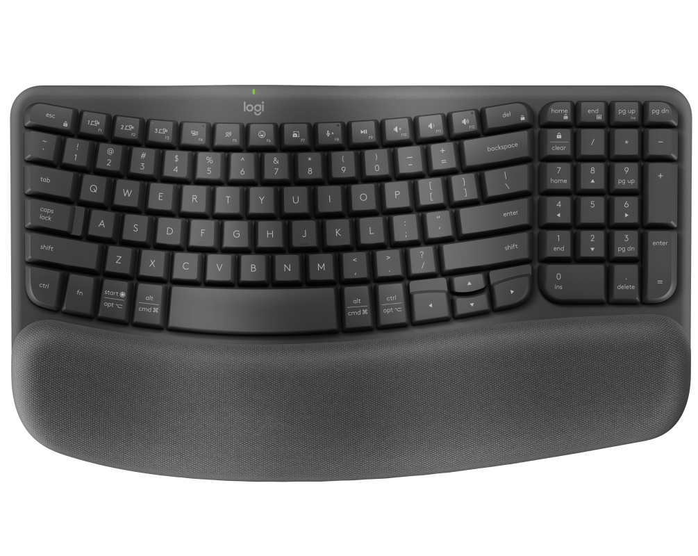 LOGITECH TECLADO ERGO WIFI WAVE KEYS NEGRO ESP (920-012278)
