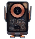HAVIT SOPORTE + CAGADOR DE MOVIL PARA CARRO 15W (HVWLC-W3033-BKSR)