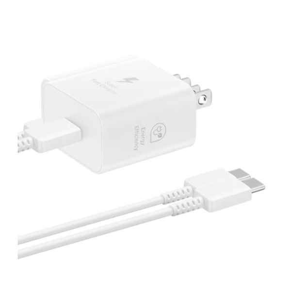 SAMSUNG ADAPTADOR USB-C 25W + CABLE (EP-T2510XWTGTW)