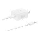 SAMSUNG ADAPTADOR USB-C 25W + CABLE BLANCO (EP-T2510XWTGTW)