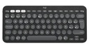 LOGITECH TECLADO BT PEBBLE KEY2 K380S MULTI-DEVICE NEGRO ESP (920-011783)