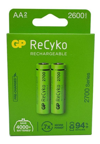 GP BATERIA RECARGABLES 2AA 1300mAh