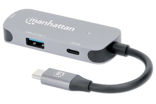 MANHATTAN DOCKING CONVERTER USB-C A USB-C/ HDMI/ USB (130707)