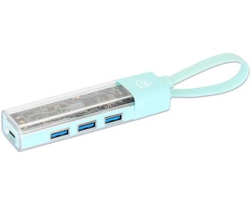 MANHATTAN HUB USB-C A 4 USB 3.2 MENTA (181020)