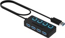 SABRENT 4-PORT USB-A 3.0/ WITH POWER SWITCHES (HB-UM43)