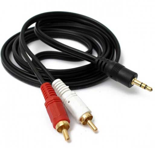 GE CABLE DE 3.5 A RCA (2) 1.8M (33568)