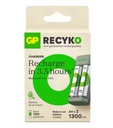 GP BATERIA RECARGABLES AA 1300mAh + Cargador (GPACSE221001)