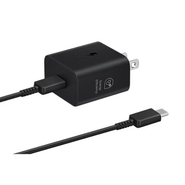 SAMSUNG ADAPTADOR USB-C 25W + CABLE NEGRO (EP-T2510XBTGTW)