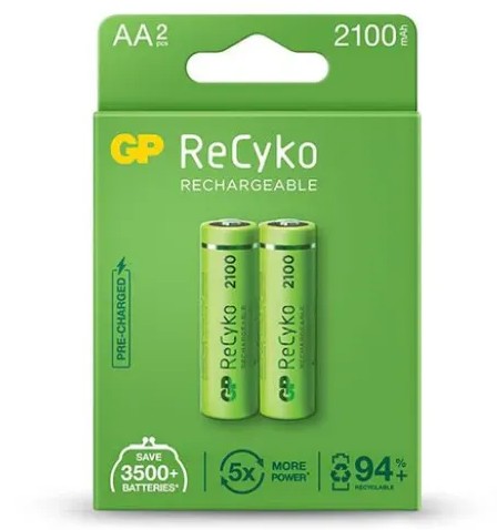 GP BATERIA RECARGABLES 2AA 2100mAh (GPRHC212E036)