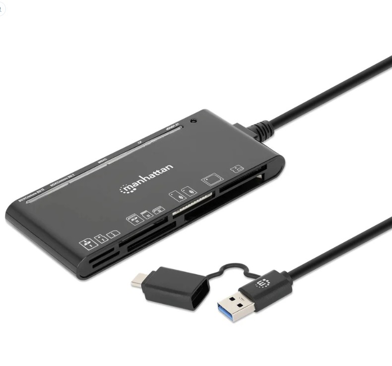 MANHATTAN LECTOR MEMORIA 7-EN-1 USB C/A (102605)