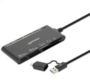 MANHATTAN LECTOR MEMORIA 7-EN-1 USB C/A (102605)
