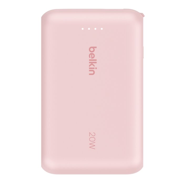 BELKIN POWER BANK BOOSCHARGE 10K CON CABLE INTEGRADO ROSADO (BPB021FQPK)