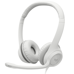 [097855181978] LOGITECH AURICULARES H390 BLANCO (981-001285)