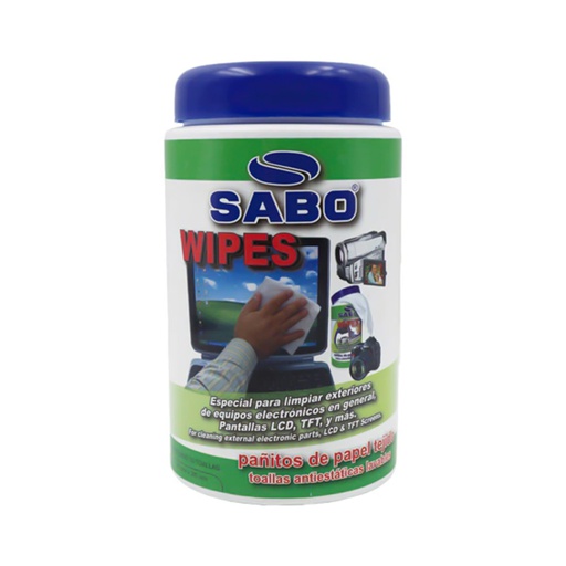 SABO WIPES 10U/D 25X25 (PAÑITOS SECOS) (91-0102)