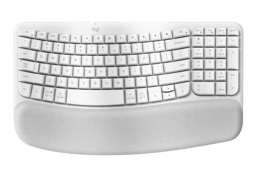 LOGITECH TECLADO ERGO WIFI WAVE KEYS BLANCO ESP (920-012279)