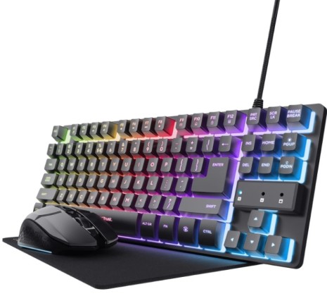 TRUST TECLADO&RATON + ALFOMBRILLA USB GXT794 ESP (25227)