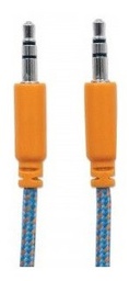 [766623352802] MANHATTAN CABLE AUX AMARILLO/AZUL